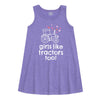 Girls Like Tractors Too Kids Aline Dress