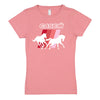 Case IH Horse Stripes Girls Short Sleeve Tee