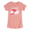 Case IH Horse Stripes Girls Short Sleeve Tee