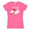 Case IH Horse Stripes Girls Short Sleeve Tee