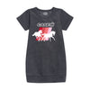 Horse Stripes Girls Fleece Dress