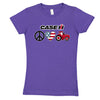 Case IH Peace Love Tractor Girls Short Sleeve Tee