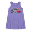 Peace Love Tractor Kids Aline Dress