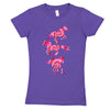 IH Pink Red Tie Dye Horses Girls Short Sleeve Tee