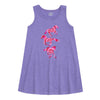 Pink Red Tie Dye Horses Girls Aline Dress
