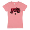 IH Watercolor Tractor Girls Short Sleeve Tee