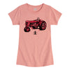 IH Watercolor Tractor Girls Short Sleeve Tee