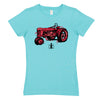 IH Watercolor Tractor Girls Short Sleeve Tee
