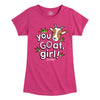 Case IH You Goat Girl Girls Short Sleeve Tee