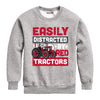 Easily Distracted Red Tractors Boys Crew Fleece