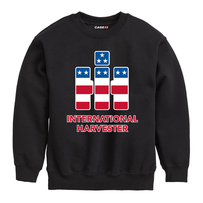 IH Logo Americana Boys Crew Fleece