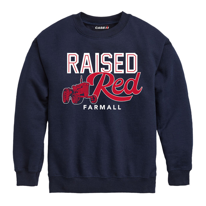 Raised Red Boys Crew Fleece