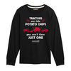 Tractor Potato Chip Cant Have Just One Kids Long Sleeve Tee