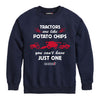 Tractor Potato Chip Cant Have Just One Boys Crew Fleece