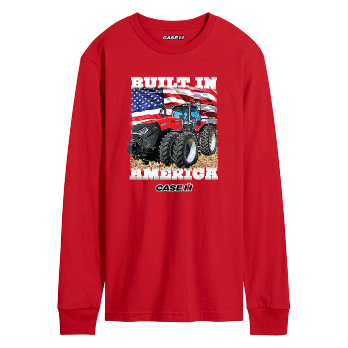 CASE IH Built in America Mens Long Sleeve Tee