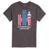 IH Logo American Flag Combine Mens Short Sleeve Tee