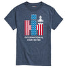 IH Logo American Flag Combine Mens Short Sleeve Tee