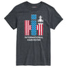 IH Logo American Flag Combine Mens Big & Tall T-Shirt