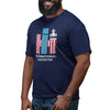 IH Logo American Flag Combine Mens Big & Tall T-Shirt