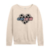 Case IH Sunflower Flag Fill Womens French Terry Pullover
