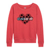 Case IH Sunflower Flag Fill Womens French Terry Pullover