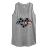 Case IH Sunflower Flag Fill Womens Racerback Tank