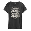IH Raising Chickens And Children Womens Short Sleeve Tee