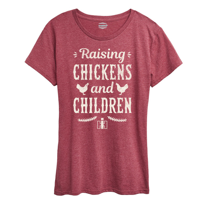 IH Raising Chickens And Children Womens Short Sleeve Tee