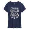 IH Raising Chickens And Children Womens Short Sleeve Tee