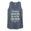 IH Raising Chickens and Children Womens Racerback Tank