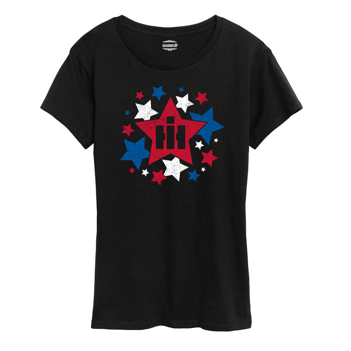 IH Scattered Stars Cut Out Womens Short Sleeve Tee