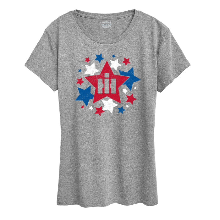 IH Scattered Stars Cut Out Womens Short Sleeve Tee