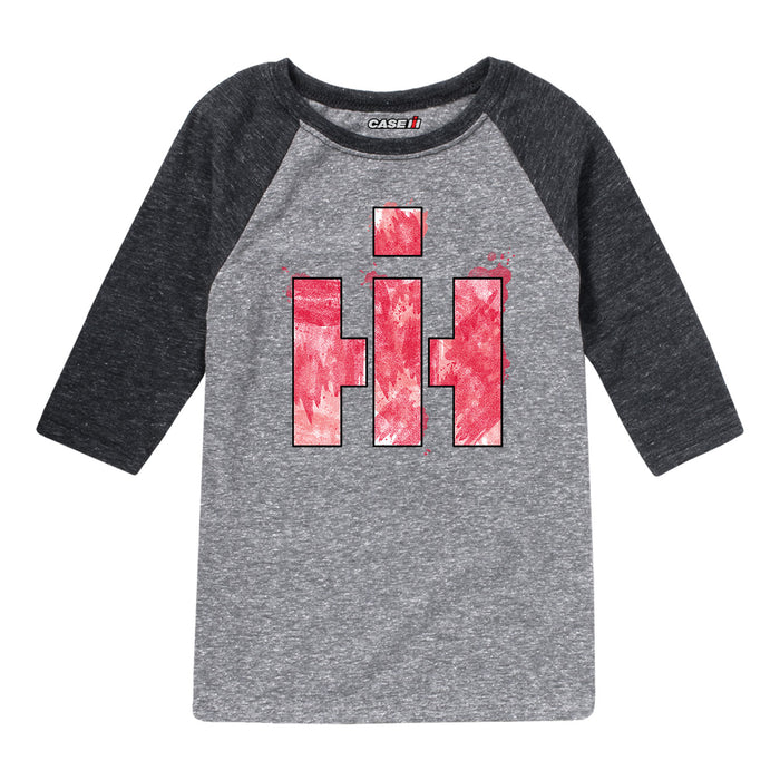 IH Watercolor Fill Logo Boys Raglan