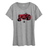 IH Watercolor Tractor Womens Short Sleeve Tee