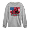 Farmall 100 Years American Flag Kids Long Sleeve Tee