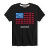 Tractor American Flag Boys Short Sleeve Tee