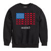 Tractor American Flag Boys Crew Fleece