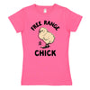 Free Range Chick Girls Fitted Short Sleeve Tee