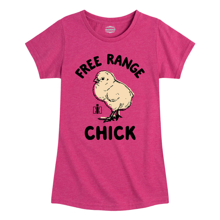 Free Range Chick Girls Fitted Short Sleeve Tee