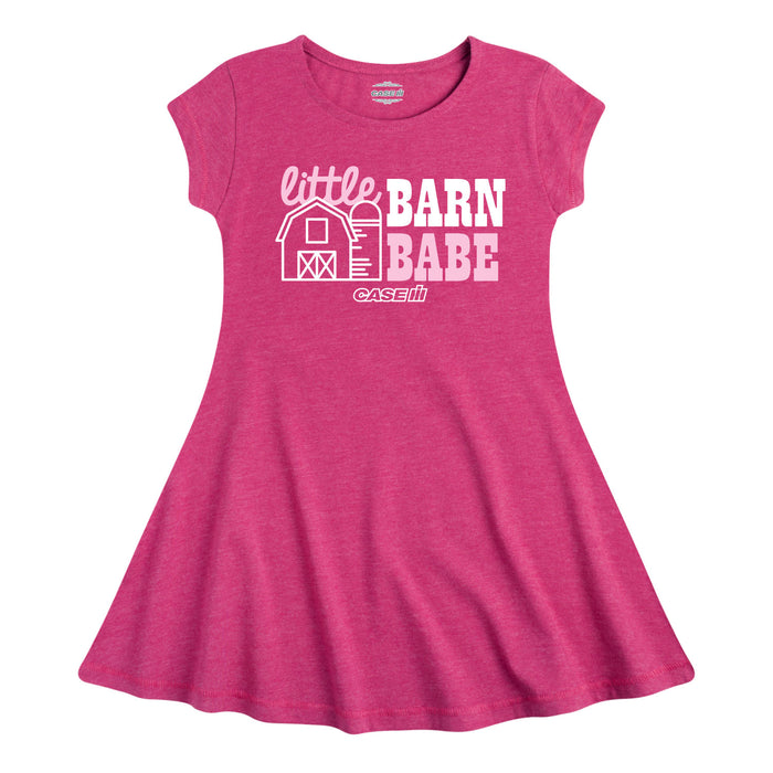 Little Barn Babe Girls Fit and Flare Dress