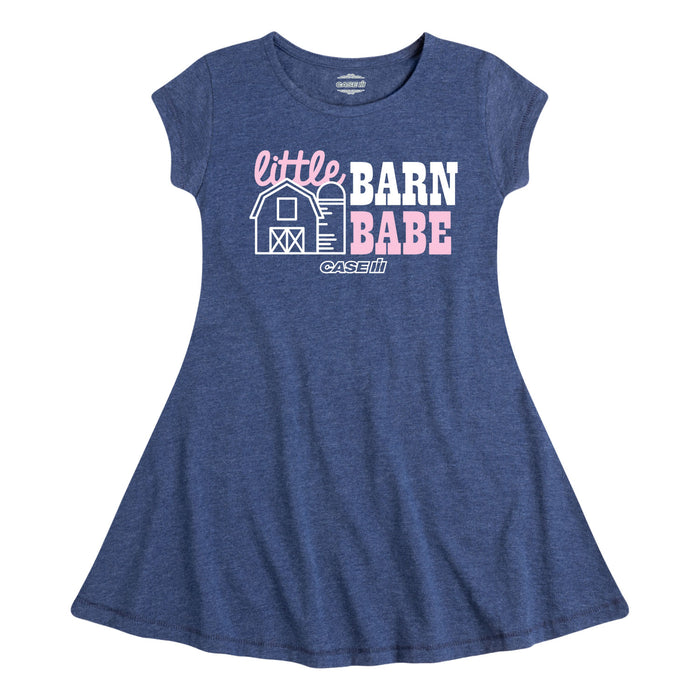 Little Barn Babe Girls Fit and Flare Dress