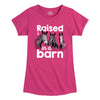 Raised in a Barn Girls Fitted Short Sleeve Tee