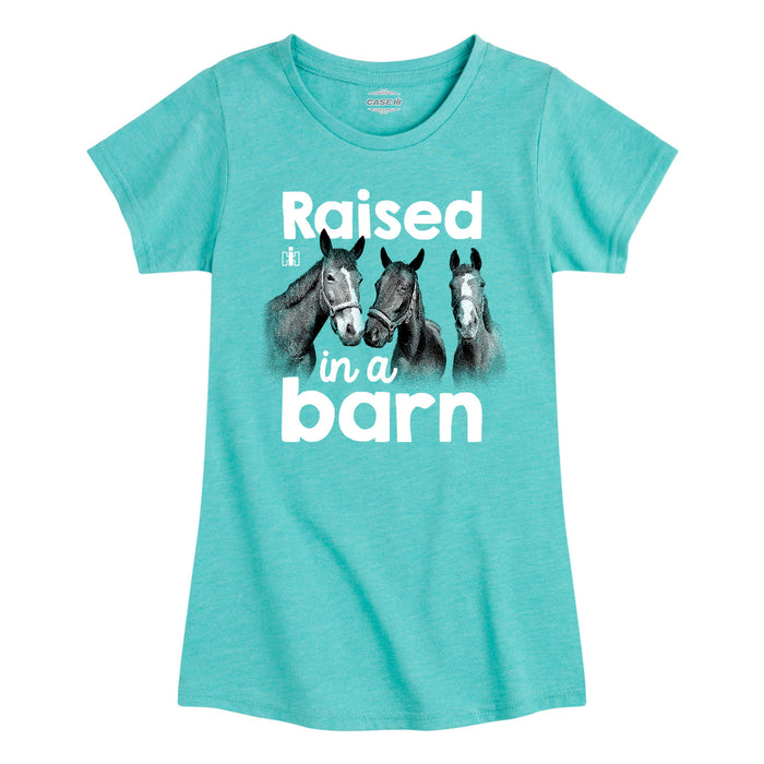 Raised in a Barn Girls Fitted Short Sleeve Tee