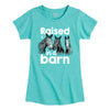 Raised in a Barn Girls Fitted Short Sleeve Tee