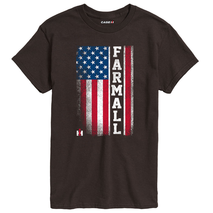 Farmall American Flag Mens Short Sleeve Tee