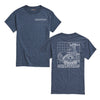 Quadtrac Blueprint Look Case IH Mens Short Sleeve Tee