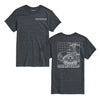 Quadtrac Blueprint Look Case IH Mens Short Sleeve Tee