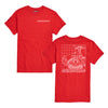 Quadtrac Blueprint Look Case IH Mens Short Sleeve Tee