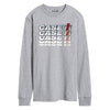 Case 3D Emblem Repeat Mens Long Sleeve Tee