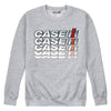 Case 3D Emblem Repeat Mens Crew Fleece